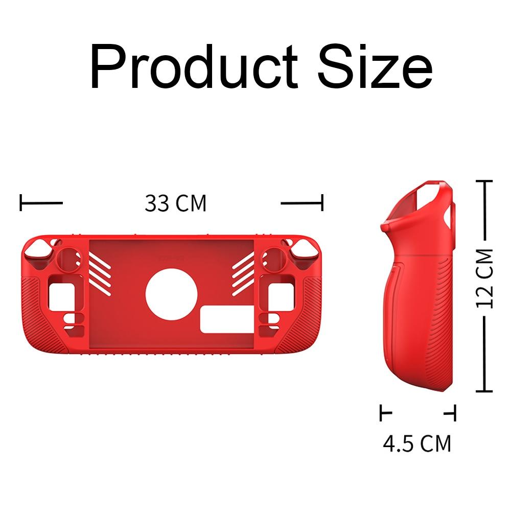 Pocket Console Silicone Case - Non-slip Protection for Steam Deck V3 - Red 4
