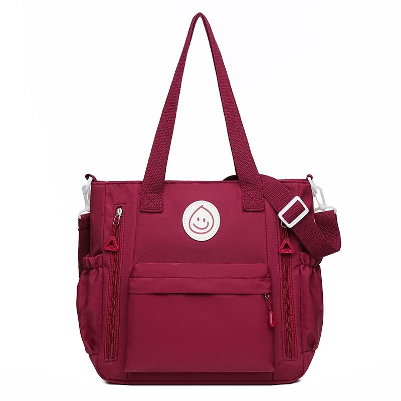 Versatile Contrast Shoulder Bag For Students - Red 13