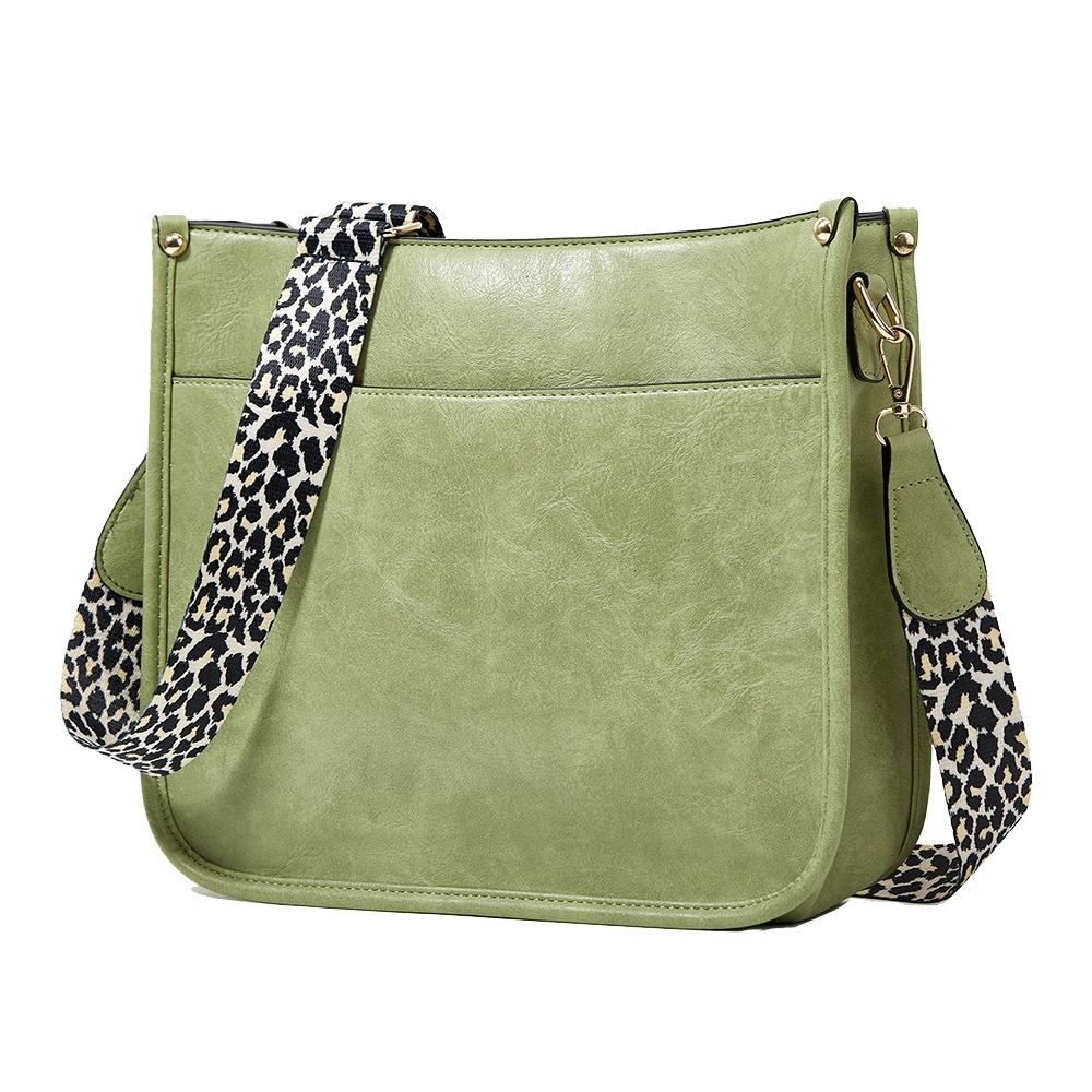 Leopard Print Waterproof Crossbody Tote Bag - Brown 8