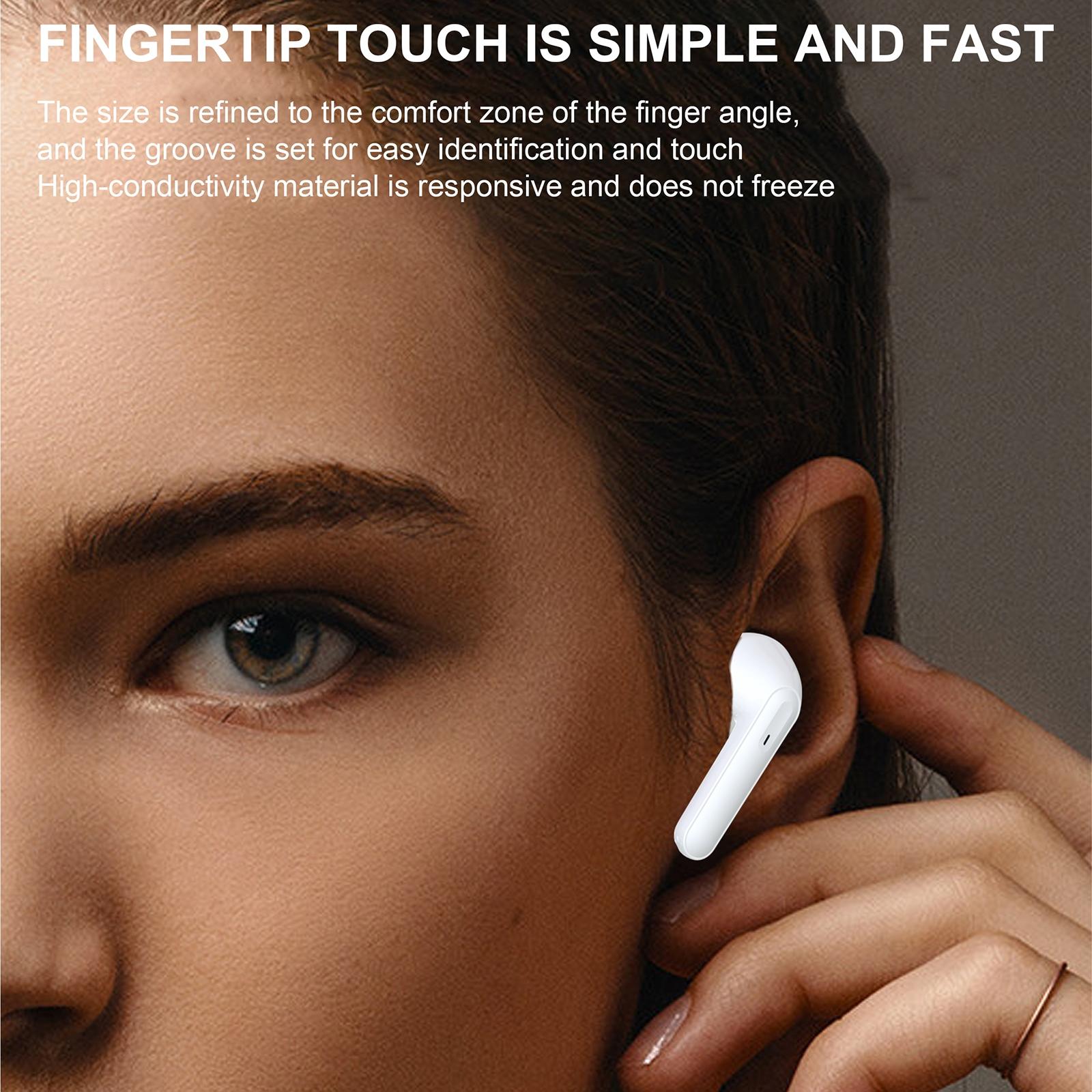 Wireless Tws Bluetooth Earphones - Stereo Sound - White 9