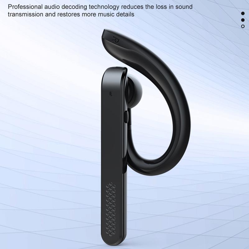 Wireless Bluetooth Earphone with Noise Reduction - Ear-mounted - Silver 3