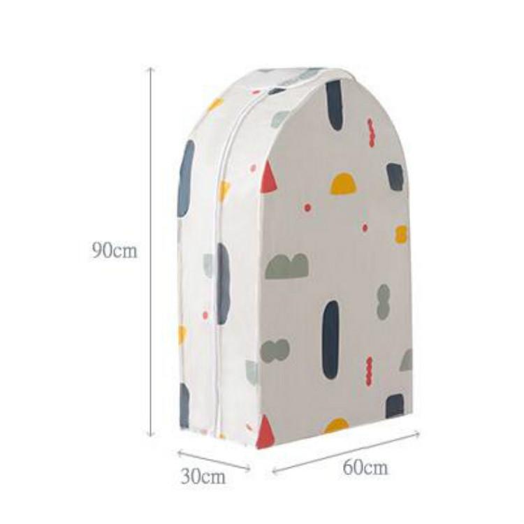 Small 3d Hanger Pocket Wardrobe with Dust Cover - Flowers 8