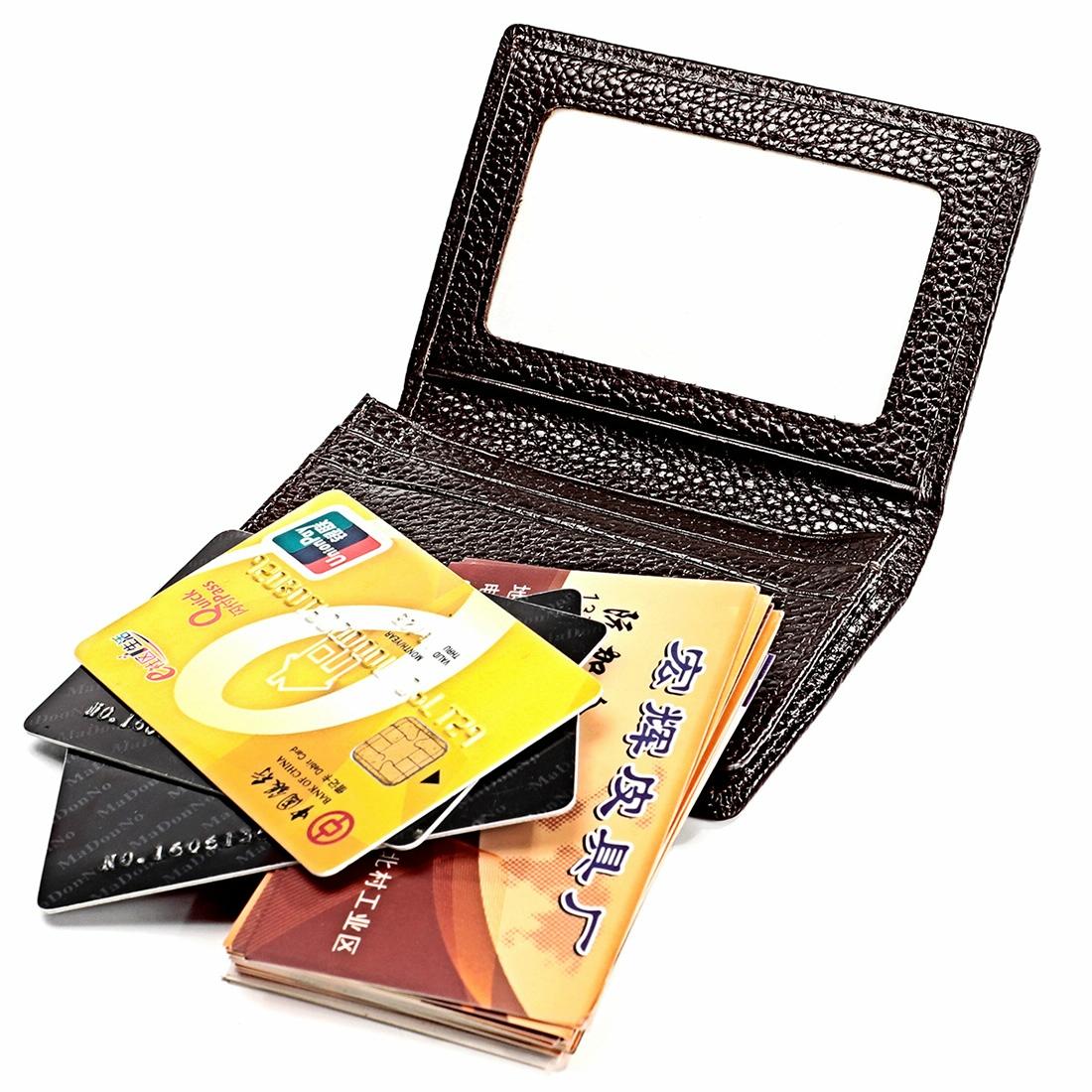 Men Leather Rfid Card Holder - Blocking Technology - Coffe 5