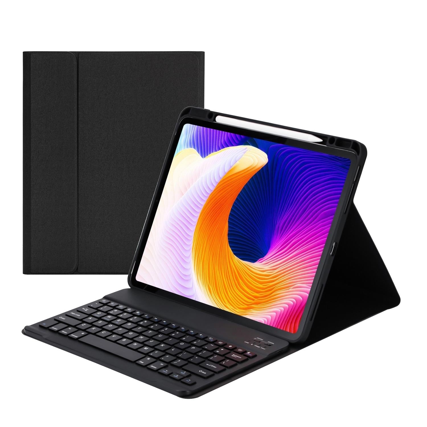 Detachable Bluetooth Keyboard Tablet Case For Ipad Pro 12.9 With Holder Pen Slot - Pink 13