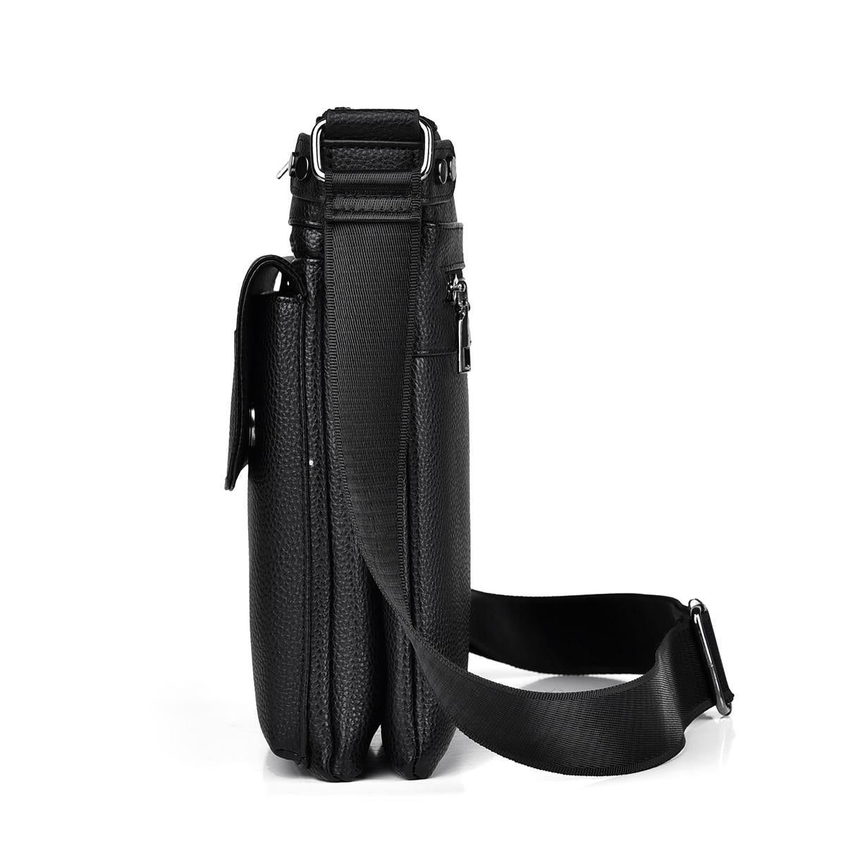 Men Casual Crossbody Shoulder Bag Durable Single Strap Design - Brown 5