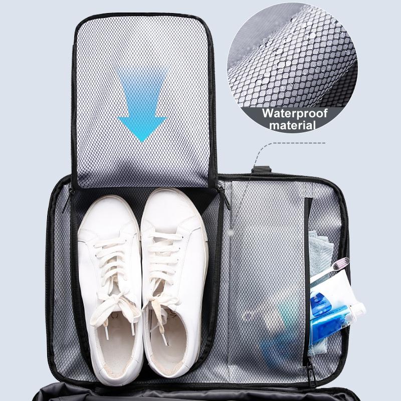 Large Capacity Men Shoulder Backpack - Blue 4