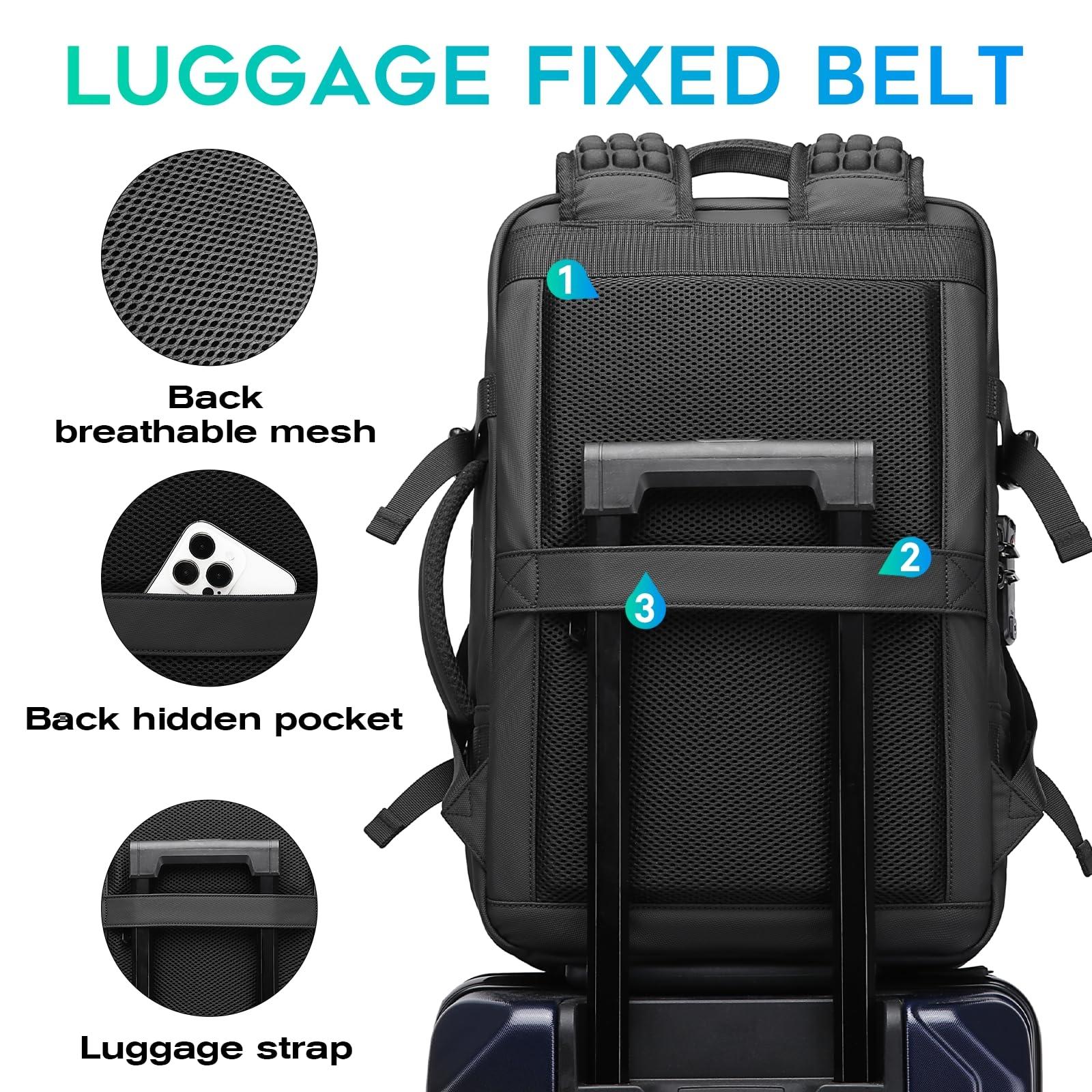 Large Capacity Men Shoulder Backpack - Blue 11