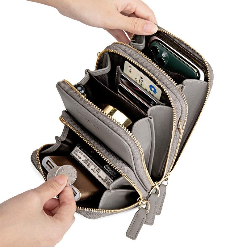 Multifunctional Touch Screen Phone Bag - Yellow 7