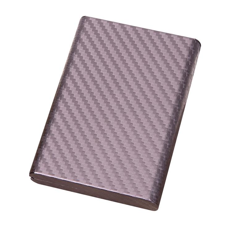 Aluminum Credit Card Holder - Secure & Compact - Carbon Gray 4