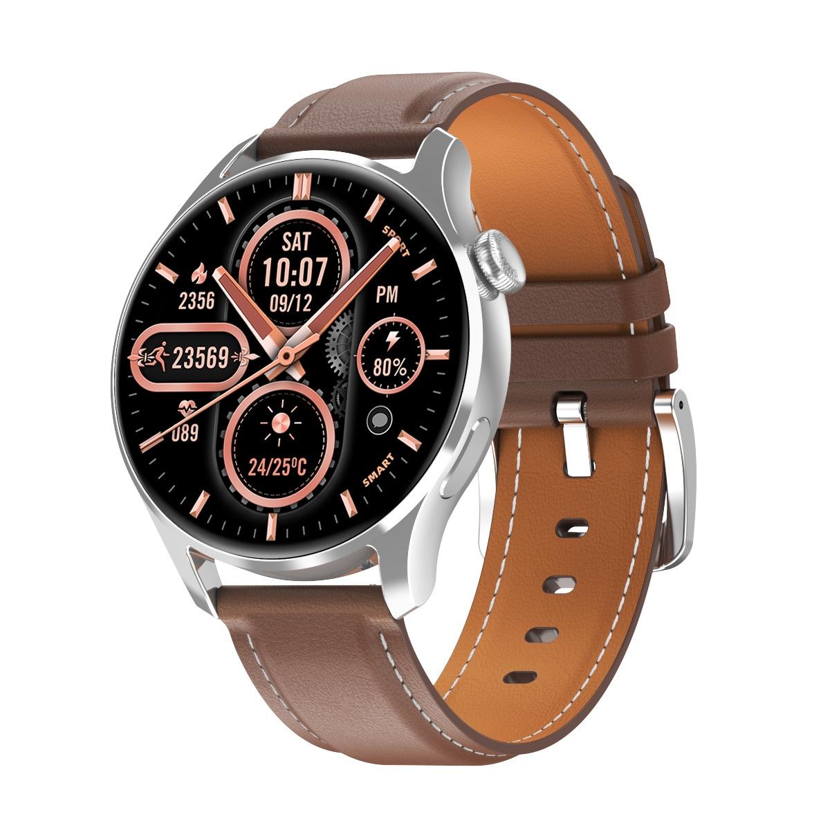 1.32 Inch Heart Rate Monitoring Smart Watch With Payment Function - Silver Steel 11