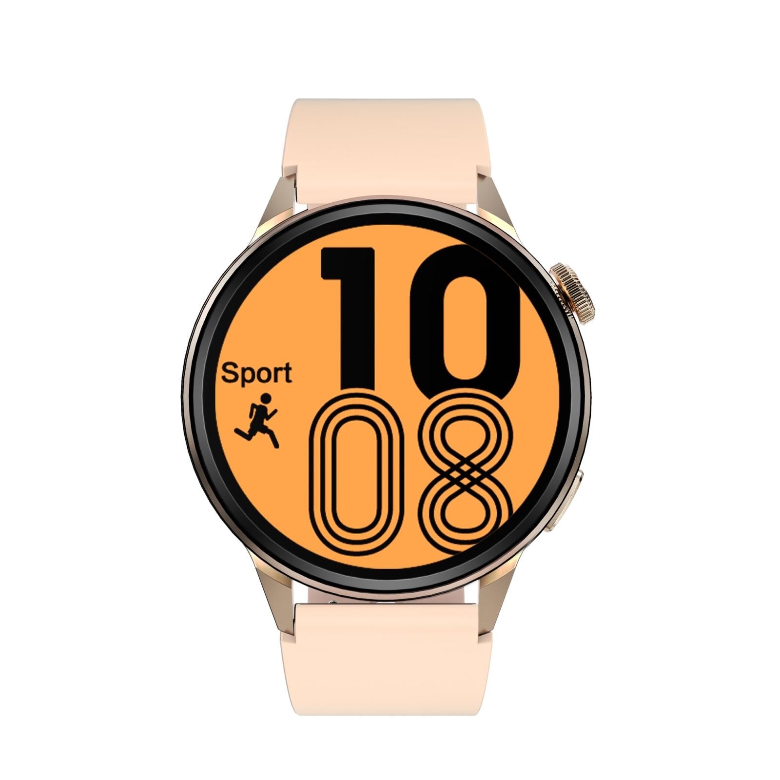 Silicone Band Smart Watch With Colour Screen - Pink 12