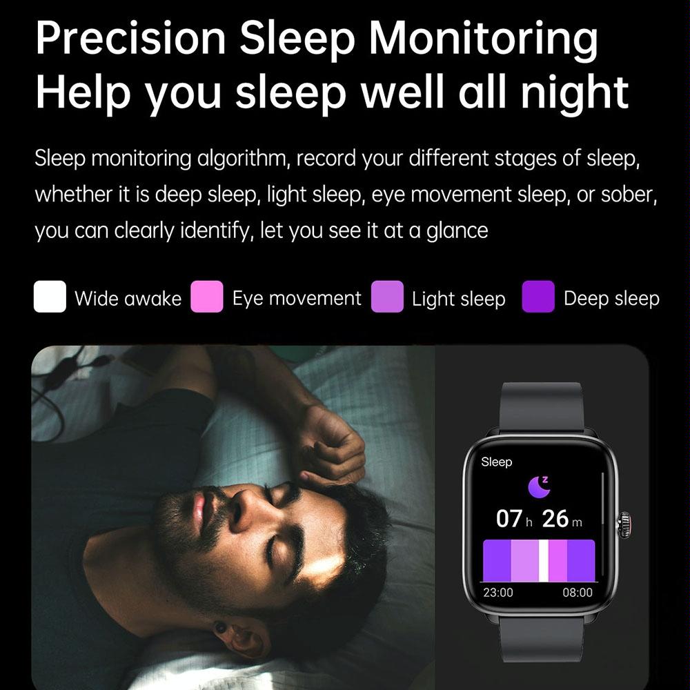 1.96 Inch Ip67 Waterproof Silicone Band Smart Watch Supports Dual-Mode Bluetooth Call / Heart Rate Monitoring - Pink 13