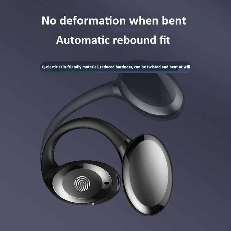 Waterproof Touch Control Wireless Earphones with Ear-hook for Sports - Yellow 9