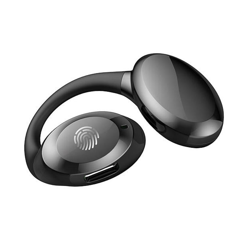 Waterproof Touch Control Wireless Earphones with Ear-hook for Sports - Yellow 15
