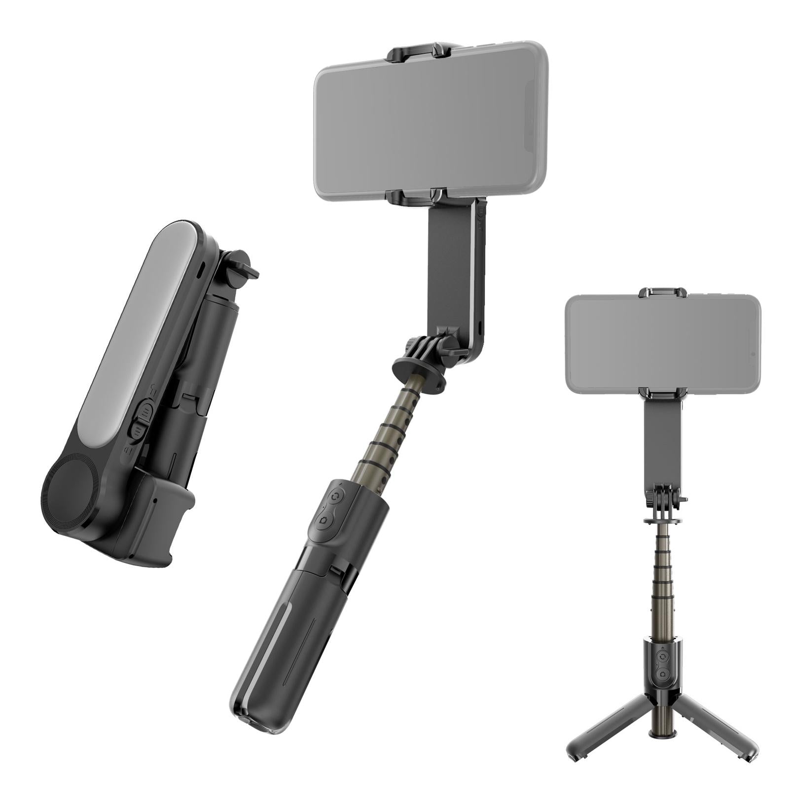 Mini Folding Gimbal Stabilizer with Tripod - White 13