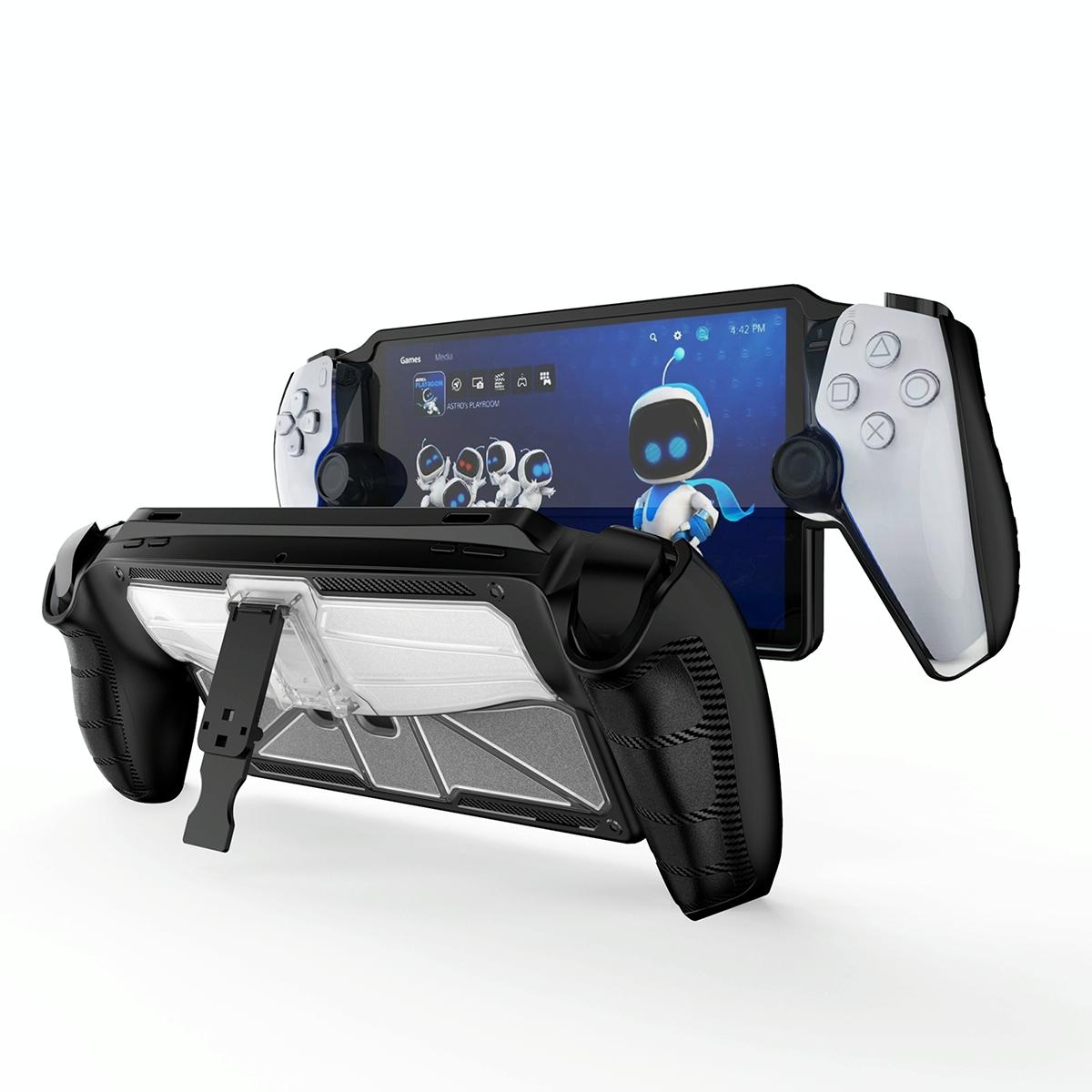 Protective Case with Holder for Sony Playstation Portal Console - White 3
