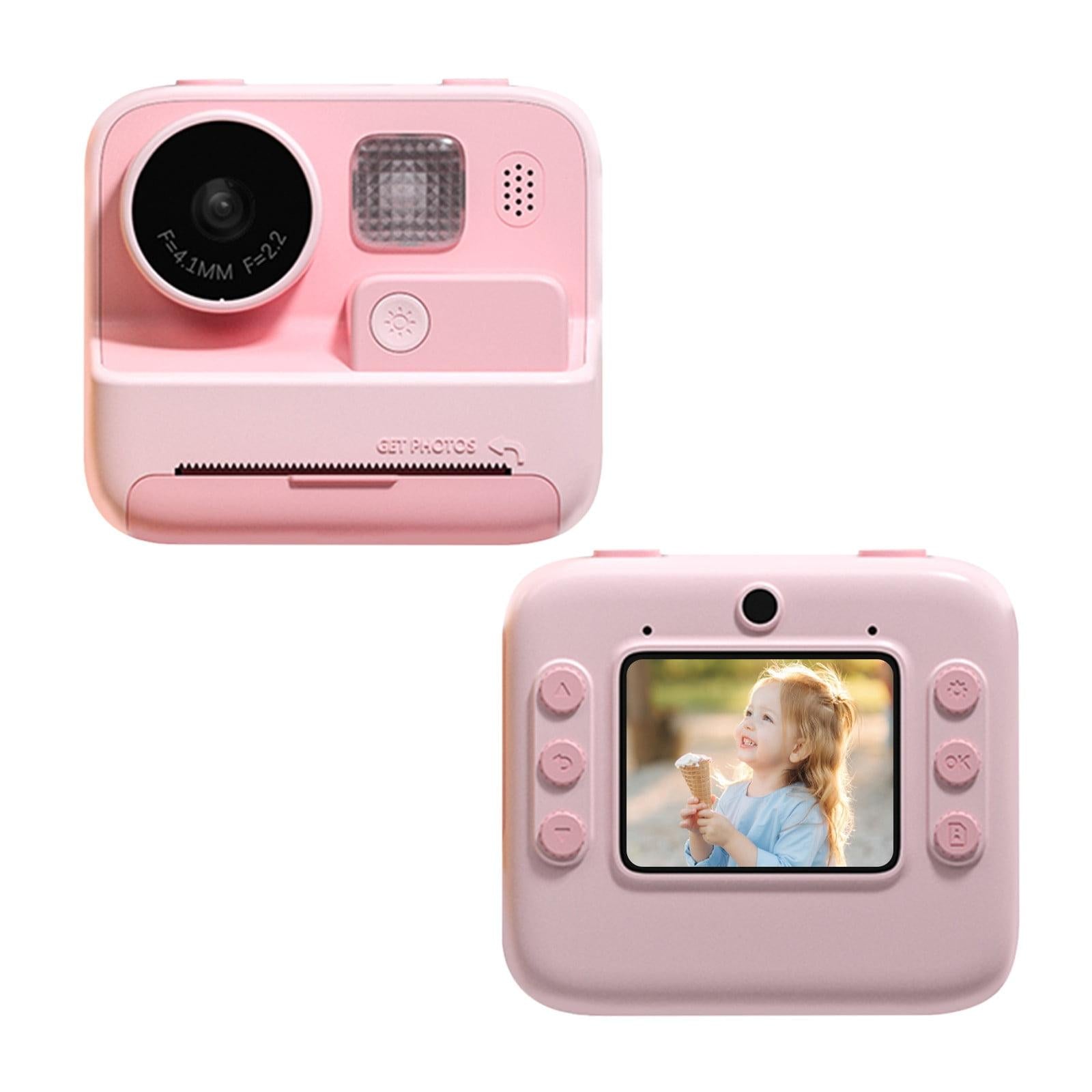 2-inch Dual Lens Instant Print Camera for Children - 4800w Pixel - Without Memory Card Yellow 12