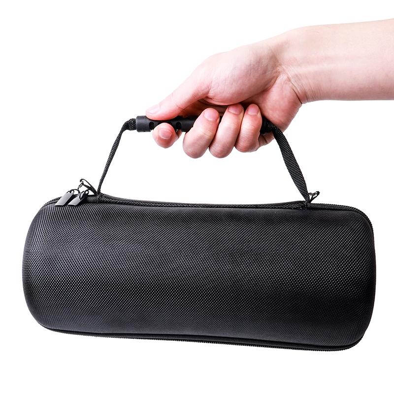 Jbl Pulse 4 Speaker Cover with Strap & Carabiner - Portable & Protective - Black + Gray 7