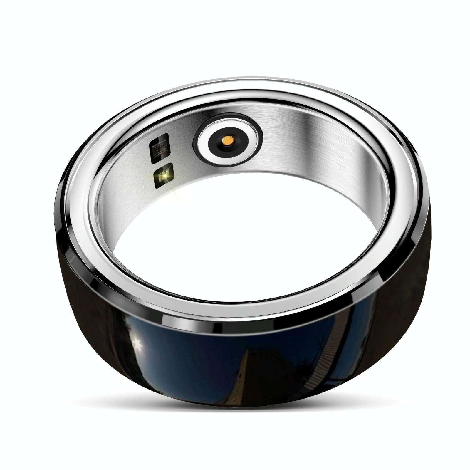 Smart Ring With Heart Rate Blood Oxygen Sleep & Sports Modes - R8 Size 20 - White 10