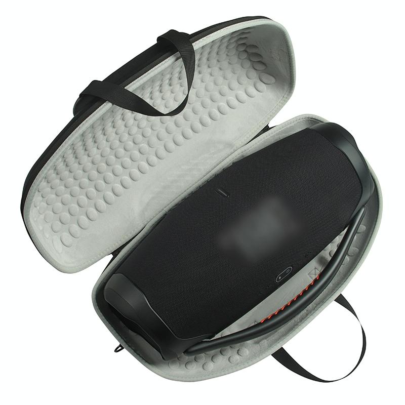 Jbl Boombox 3 Portable Storage Case with Charger Bag - Eva Material - Black + Grey 5