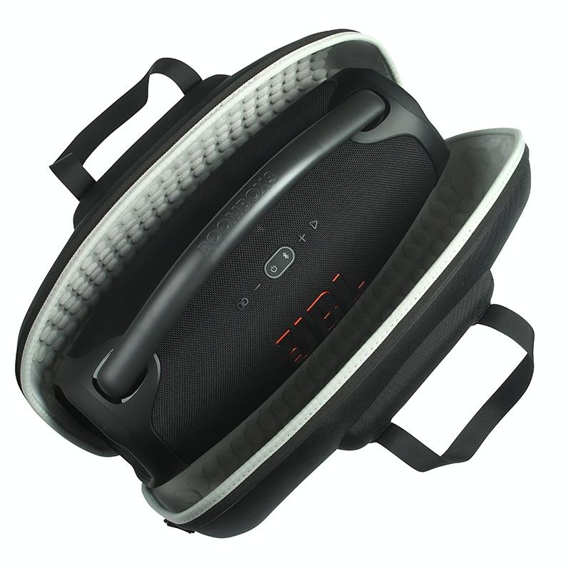Jbl Boombox 3 Portable Storage Case with Charger Bag - Eva Material - Black + Grey 6