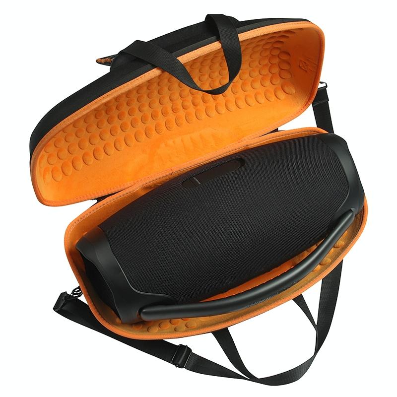 Jbl Boombox 3 Portable Storage Case with Charger Bag - Eva Material - Black + Grey 12