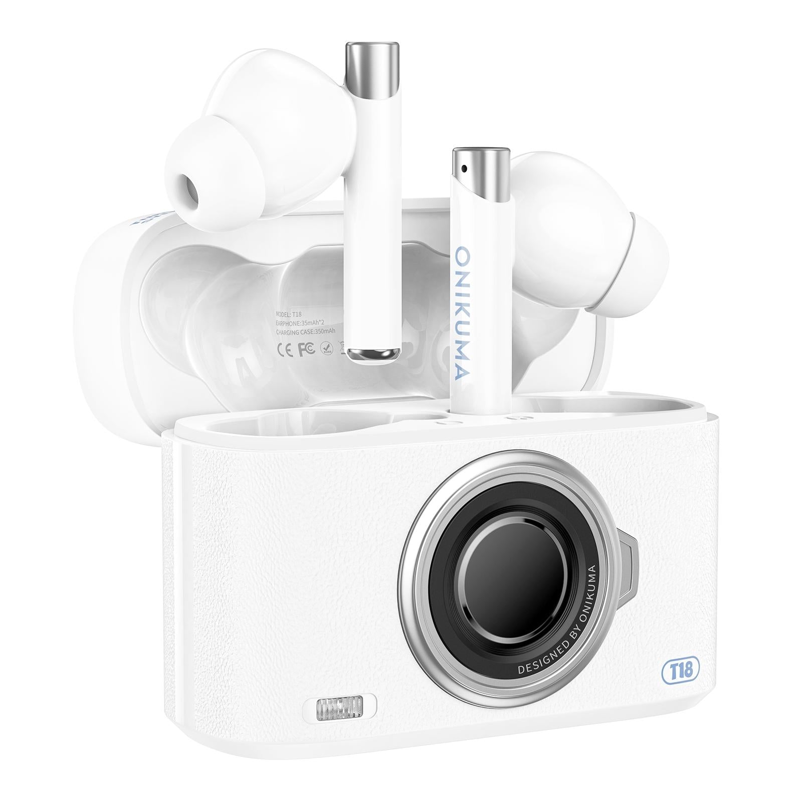 Wireless Bluetooth 5.3 Earbuds - T18 - Beige
