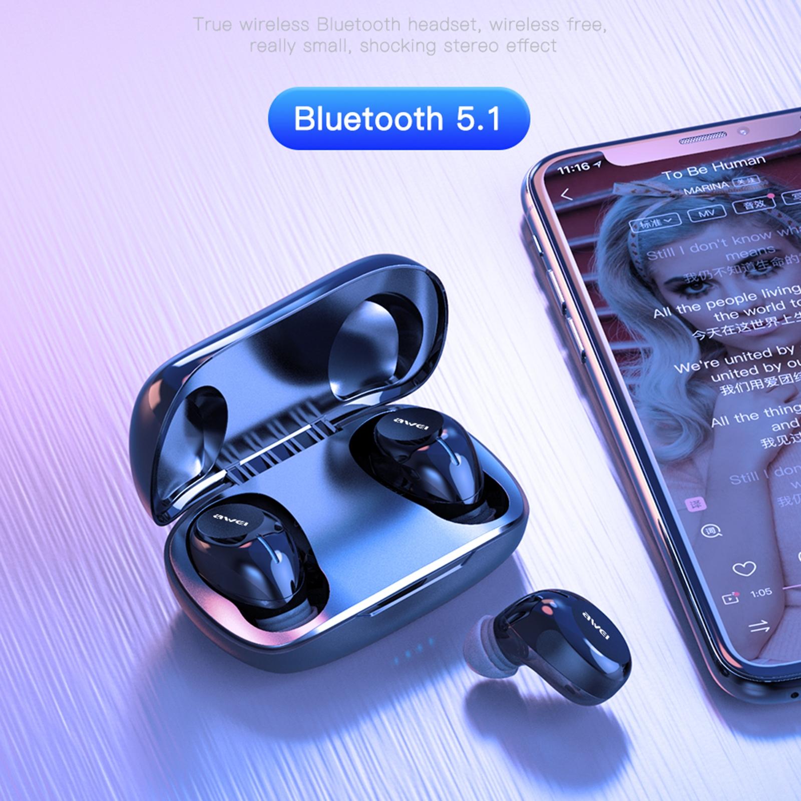 Wireless Bluetooth 5.1 Headset - True Compact and Colourful - White 3