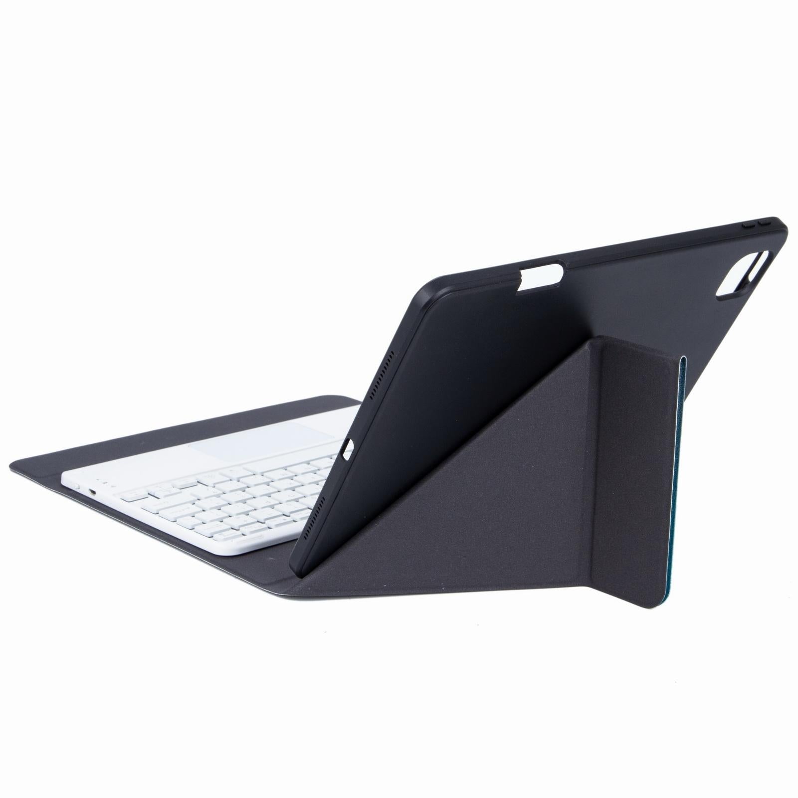 Bluetooth Keyboard Leather Case For Ipad 10.2 / Pro 10.5 - Three-Fold Holder - Dark Night Green 4
