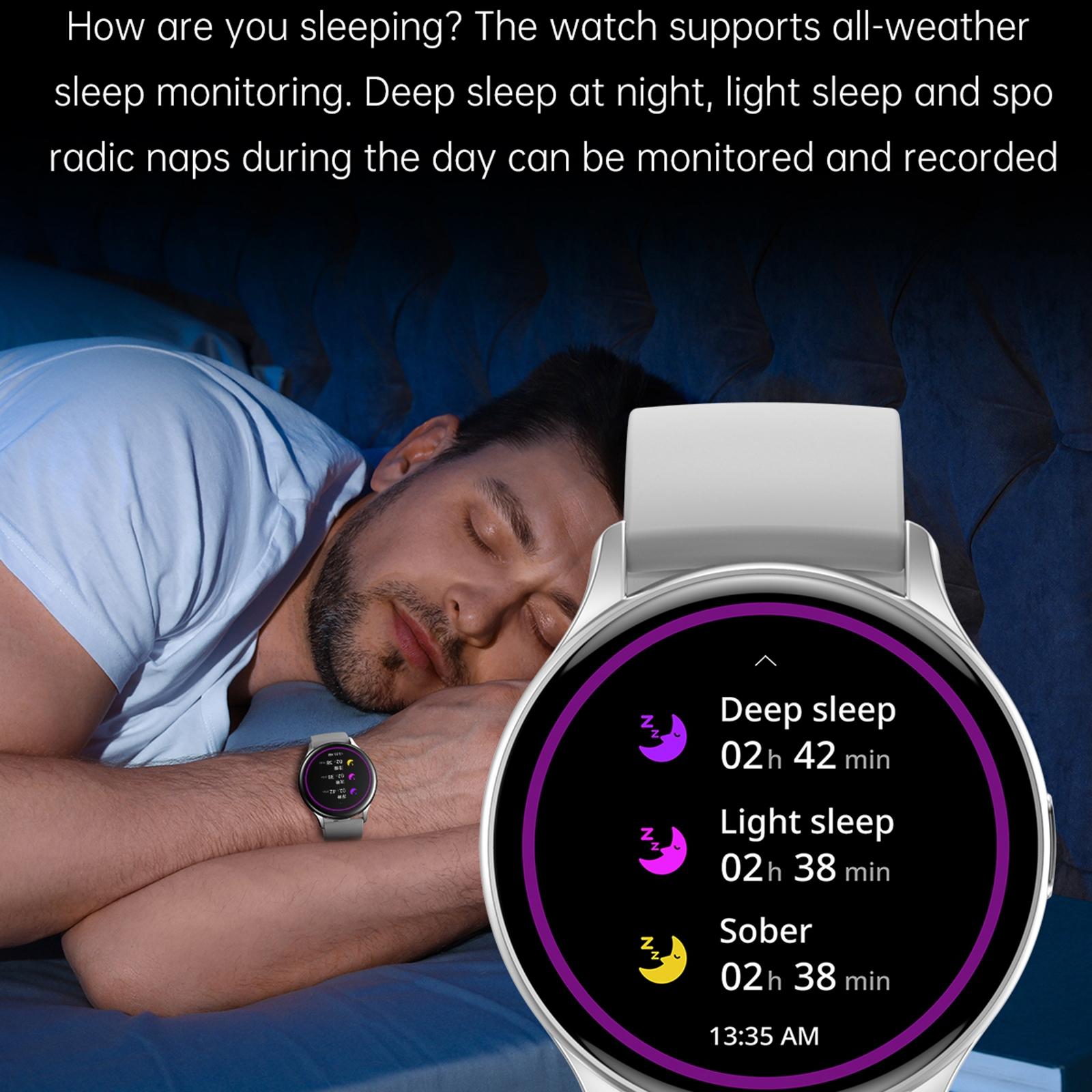 1.43 Inch Bt5.0 Ip67 Sport Smart Watch Support Bluetooth Call / Message Notification / Heart Rate / Blood Pressure Health Monitor - Silver 7