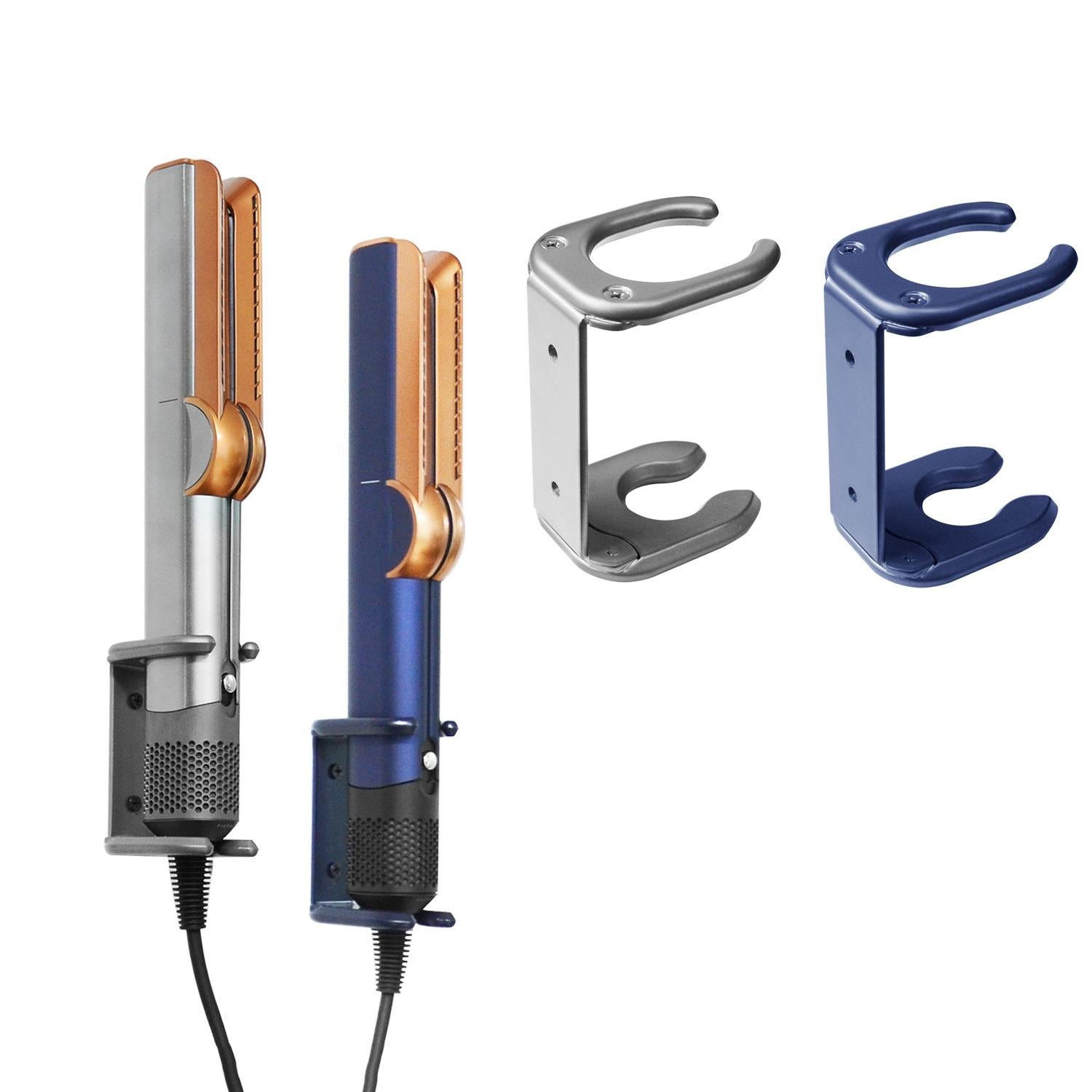 Wall Bracket For Dyson Airstrait Ht01 Hair Dryer Metal Straightener Holder - Blue 6