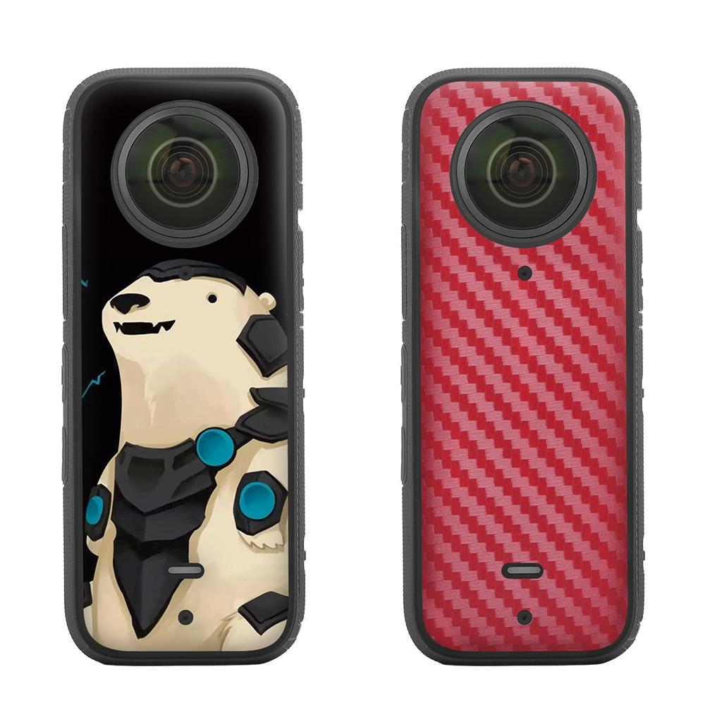 Protective Film Stickers for Dji Insta360 X3 Panoramic Camera - Social Dog + Drawing Black 14