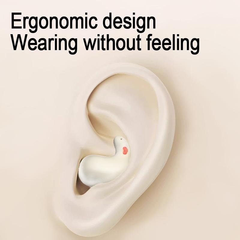 Coconut Ball Bluetooth Earphones with Charging Case - White 5