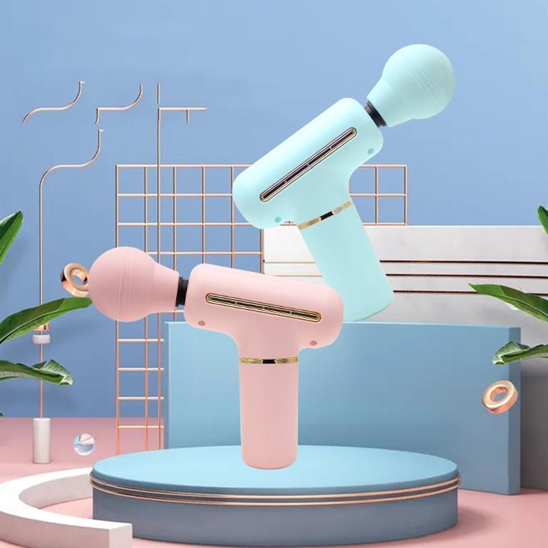 Portable Handheld Massage Gun For Muscle Relaxation - Pink 3