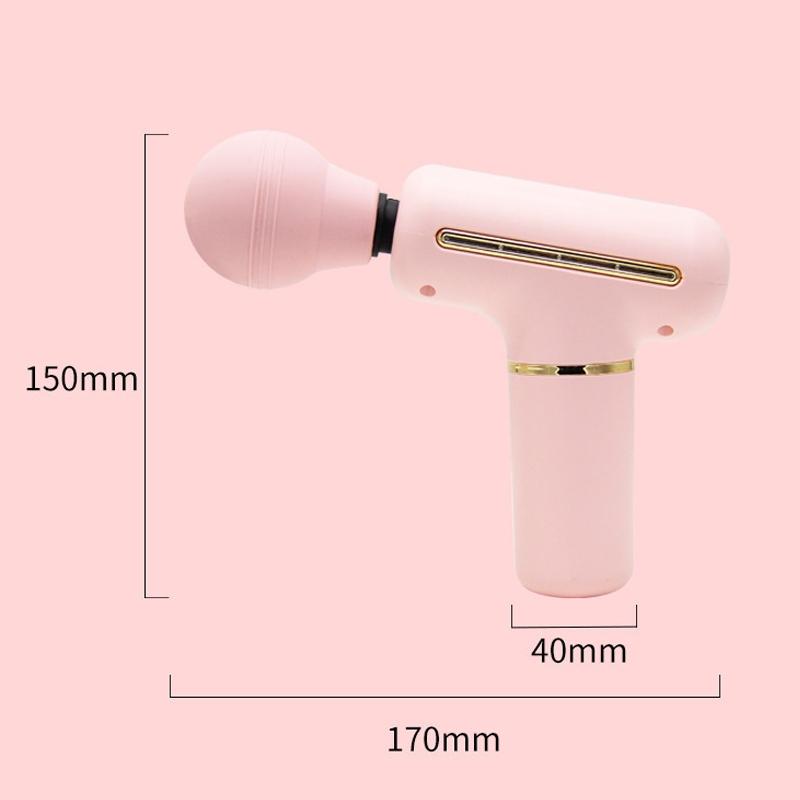 Portable Handheld Massage Gun For Muscle Relaxation - Pink 4