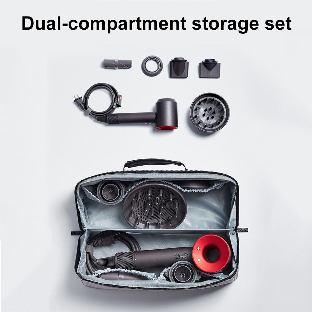 Waterproof Hair Dryer Storage Bag Large Capacity - Black 4