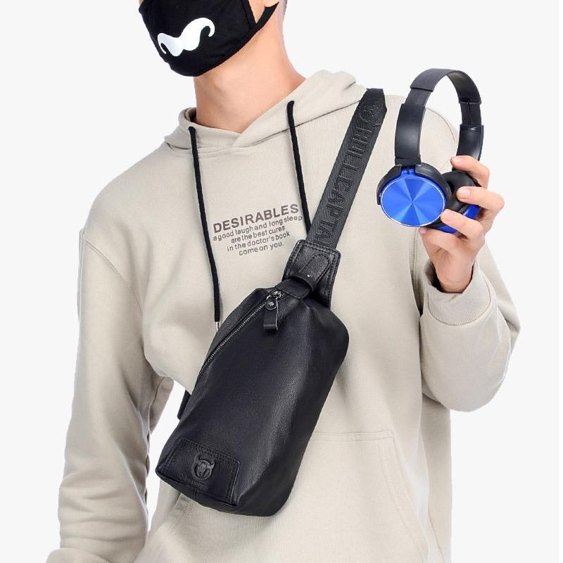 Large Capacity Soft Cowhide Shoulder Bag Durable & Stylish - Brown