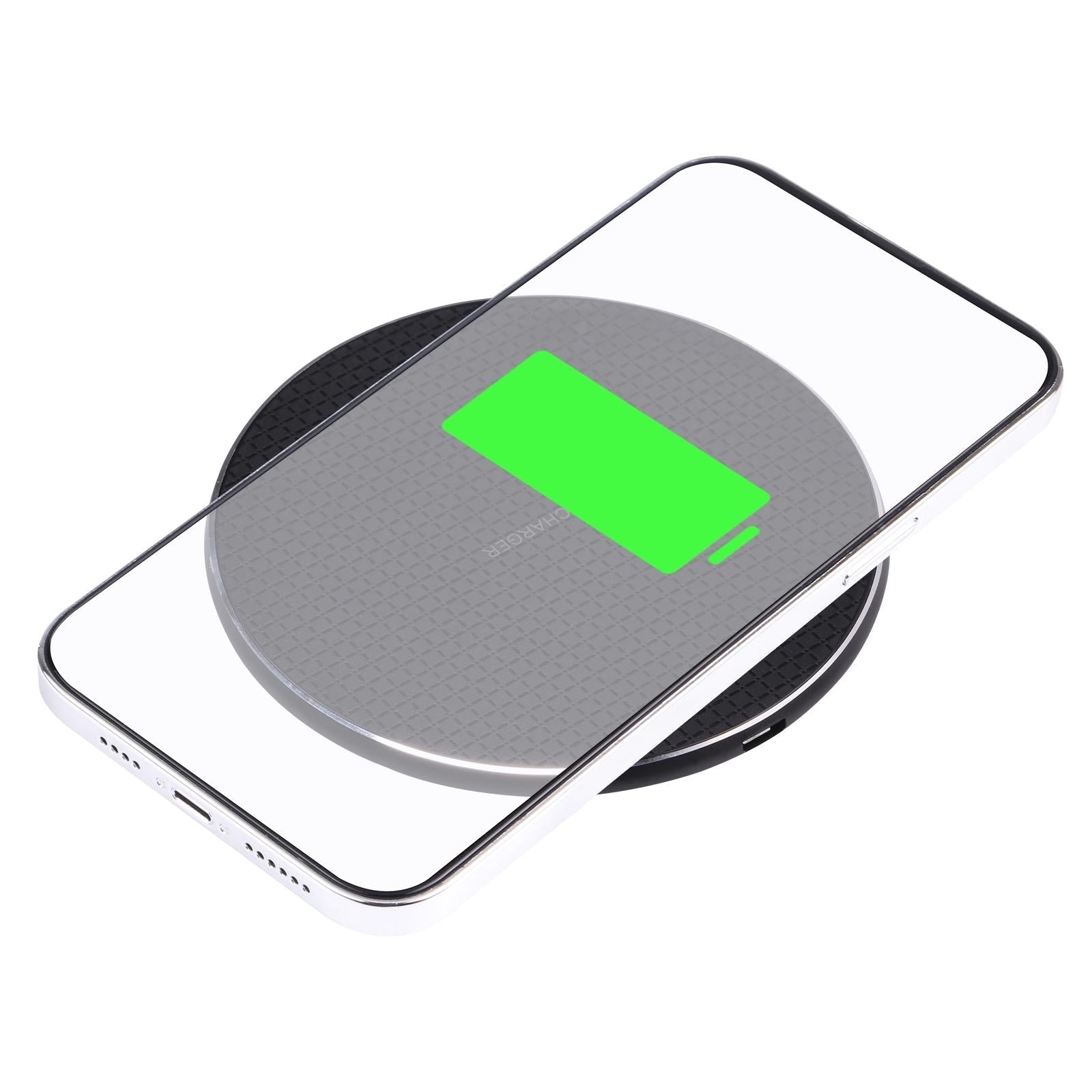 15W Plaid Desktop Wireless Charger - White 9