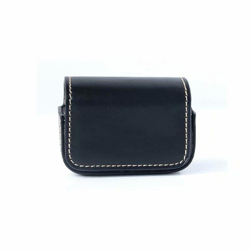 Waterproof Mini Leather Case for Dji Action Gopro Sjcam Xiaomi Mi Jia - Storage Box - Coffee 3