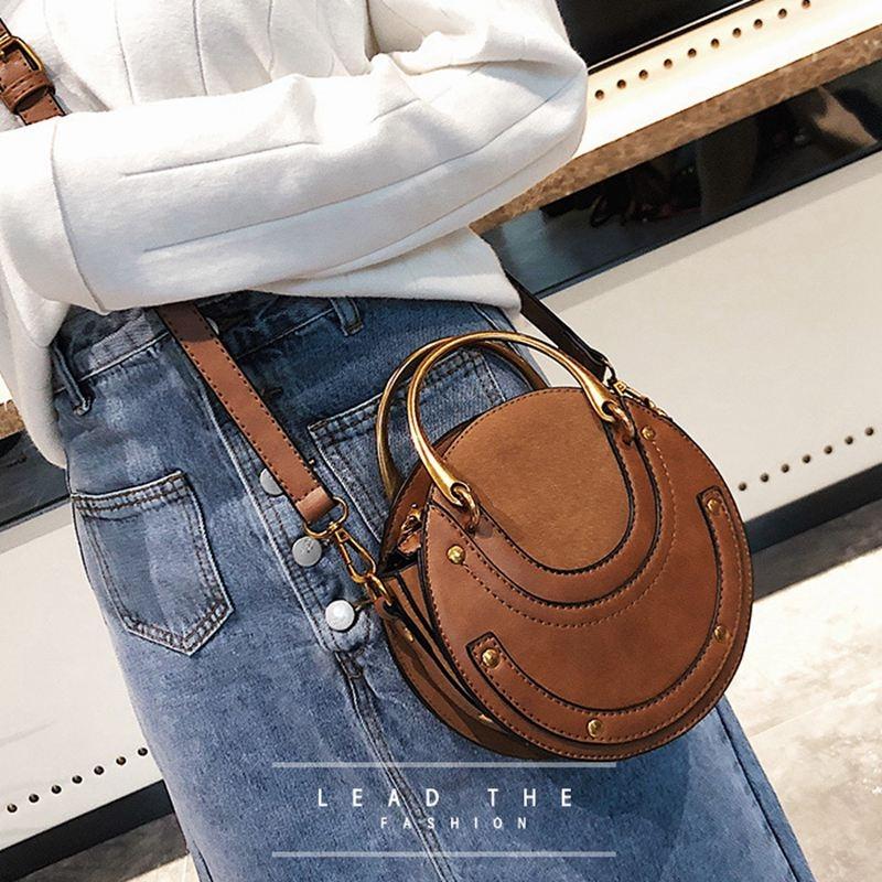 Retro Leather Mini Shoulder Bag for Women - Green 9