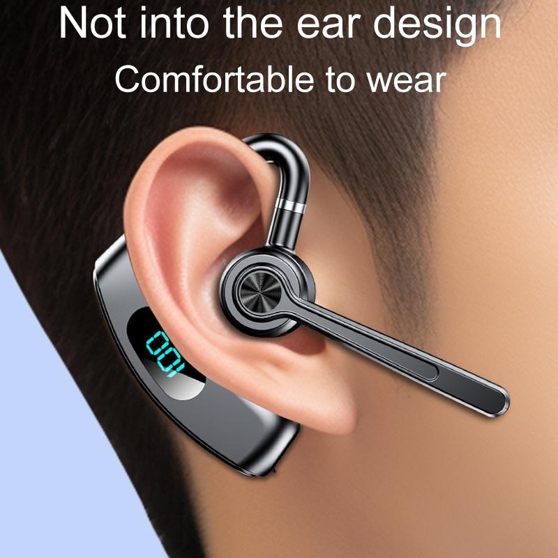 Bone Conduction Gaming Bluetooth Earphones with Noise Reduction - White 9