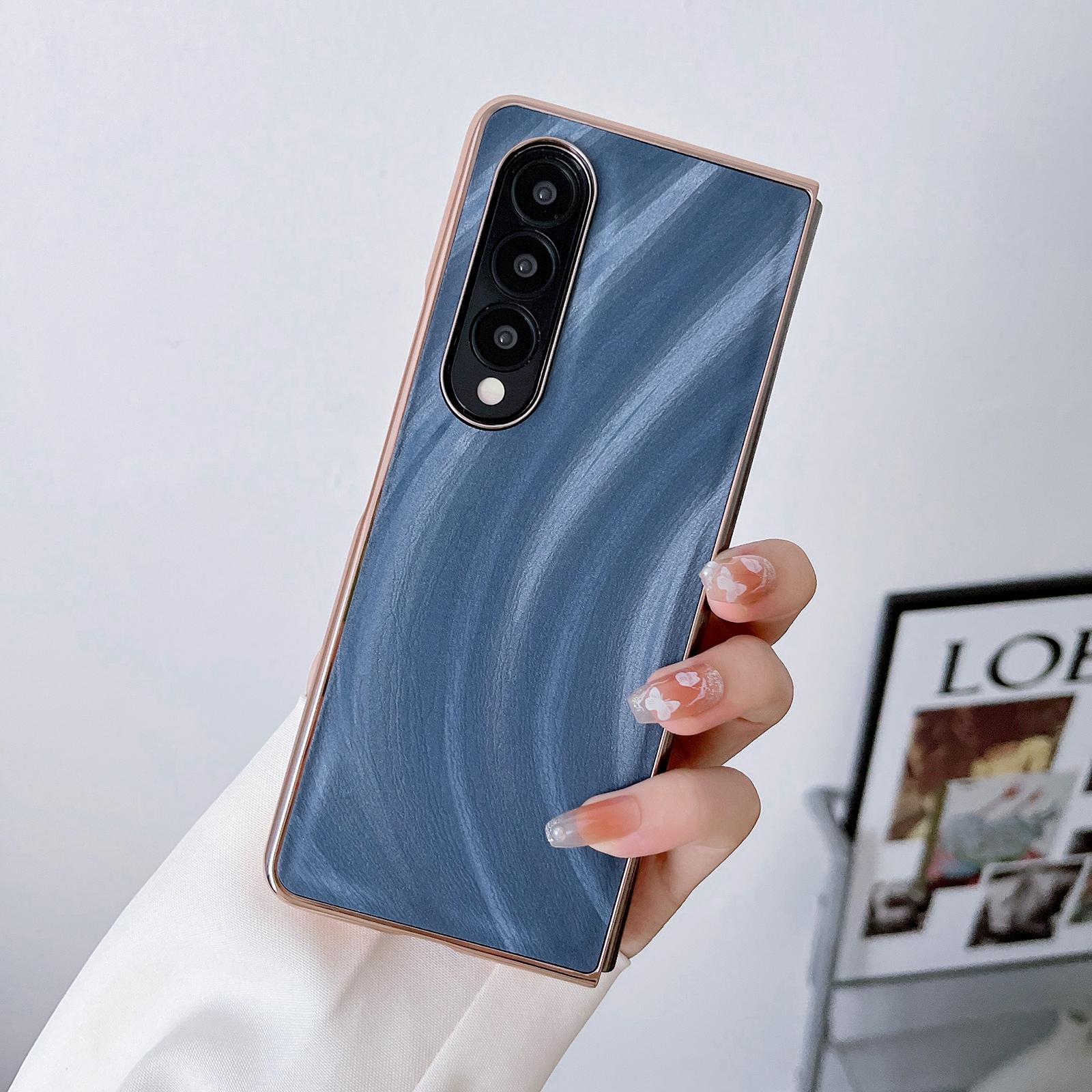 For Samsung Galaxy Z Fold4 5G Nano Electroplating Case - Green Grass 4