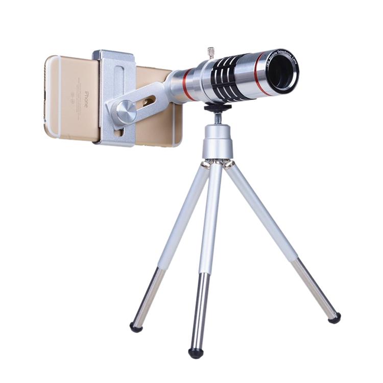Universal Mobile Phone Telescope Lens with Clip - Ideal for Outdoor Shooting - 18X 10