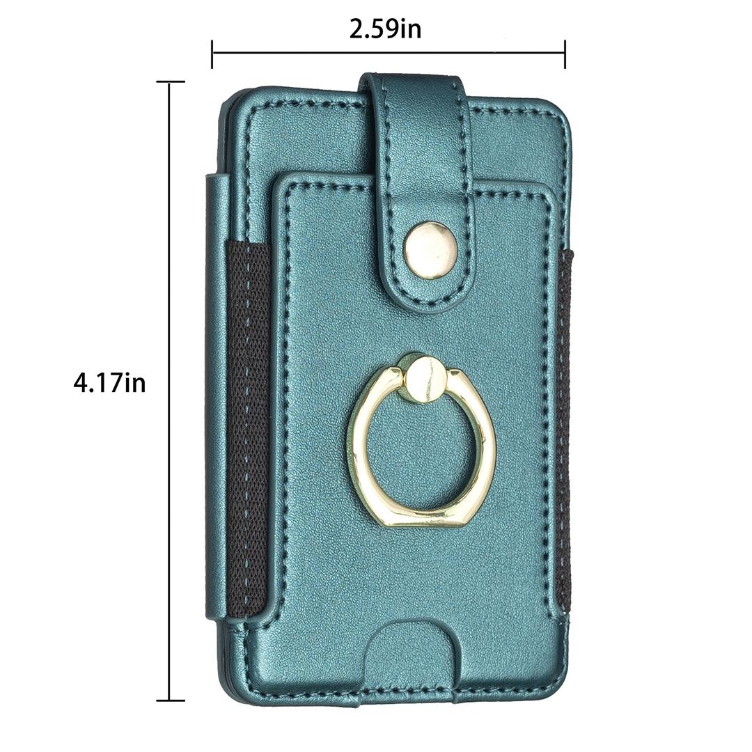 Metal Ring Card Bag Sticker For Mobile Phones - Pink 10