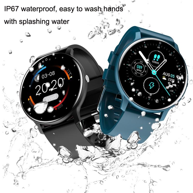 Smart Heart Rate Blood Pressure Oxygen Monitoring Sports Pedometer Wireless Bluetooth Watch - Black 6