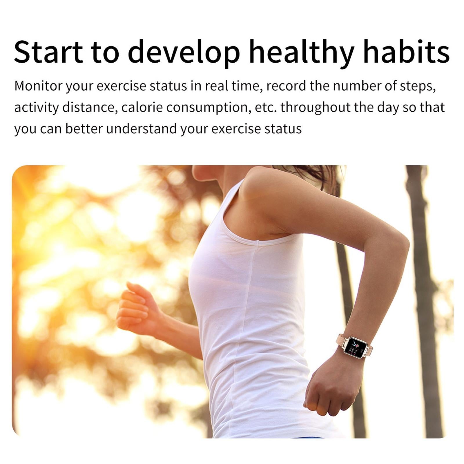 1.22 Inch Waterproof Smart Watch With Sleep & Heart Rate Monitor - Silver 15