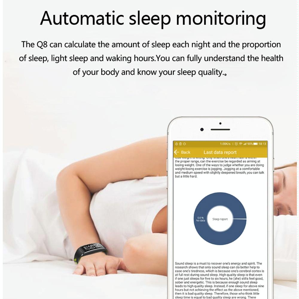 Waterproof Heart Rate Monitor Fitness Tracker - Green 12