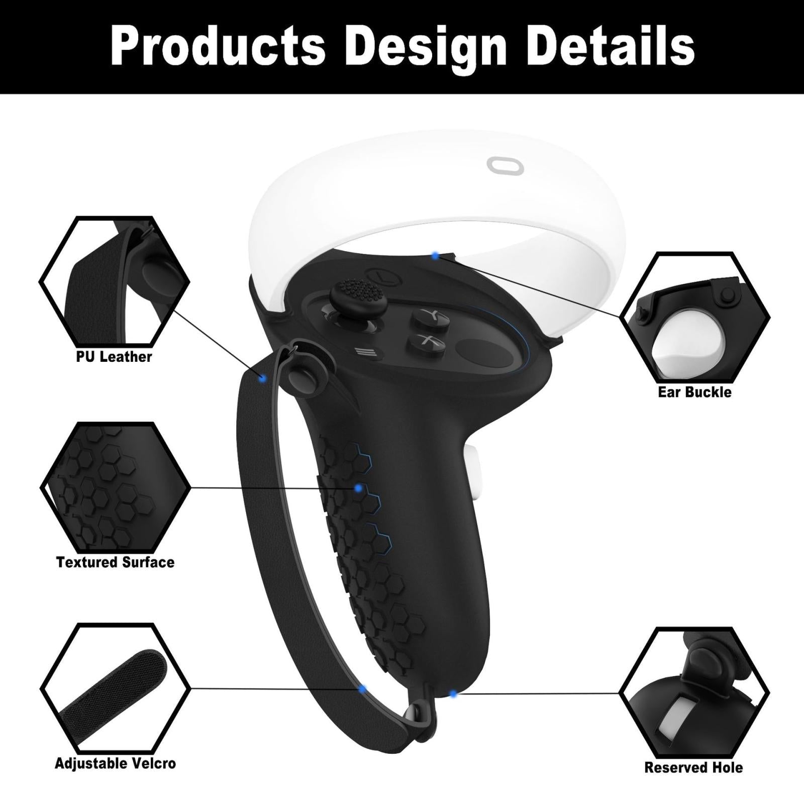 Protective Silicone Cover for Oculus Quest 2 - Anti Collision 5