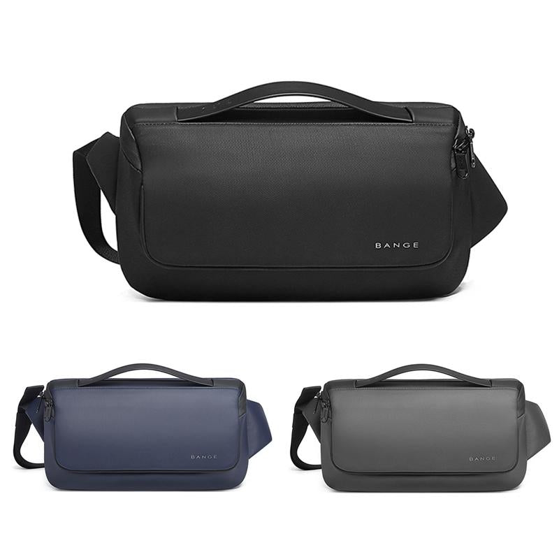 Waterproof Men Chest Bag Portable Messenger Bag Black 3