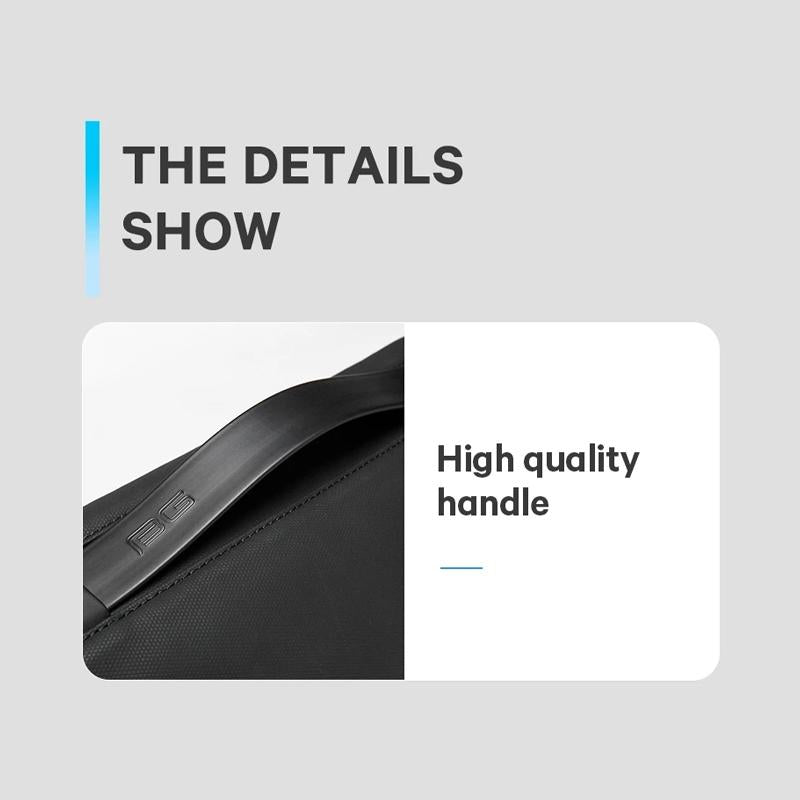 Waterproof Men Chest Bag Portable Messenger Bag Black 7